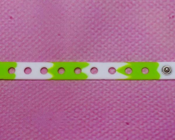 Pulsera niños verde/blanco - Imagen 2